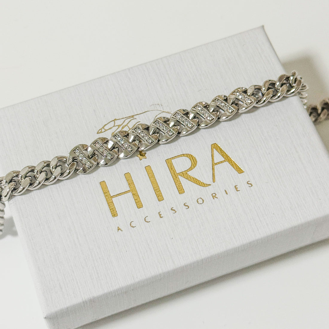 Silver Bold Shine Armband