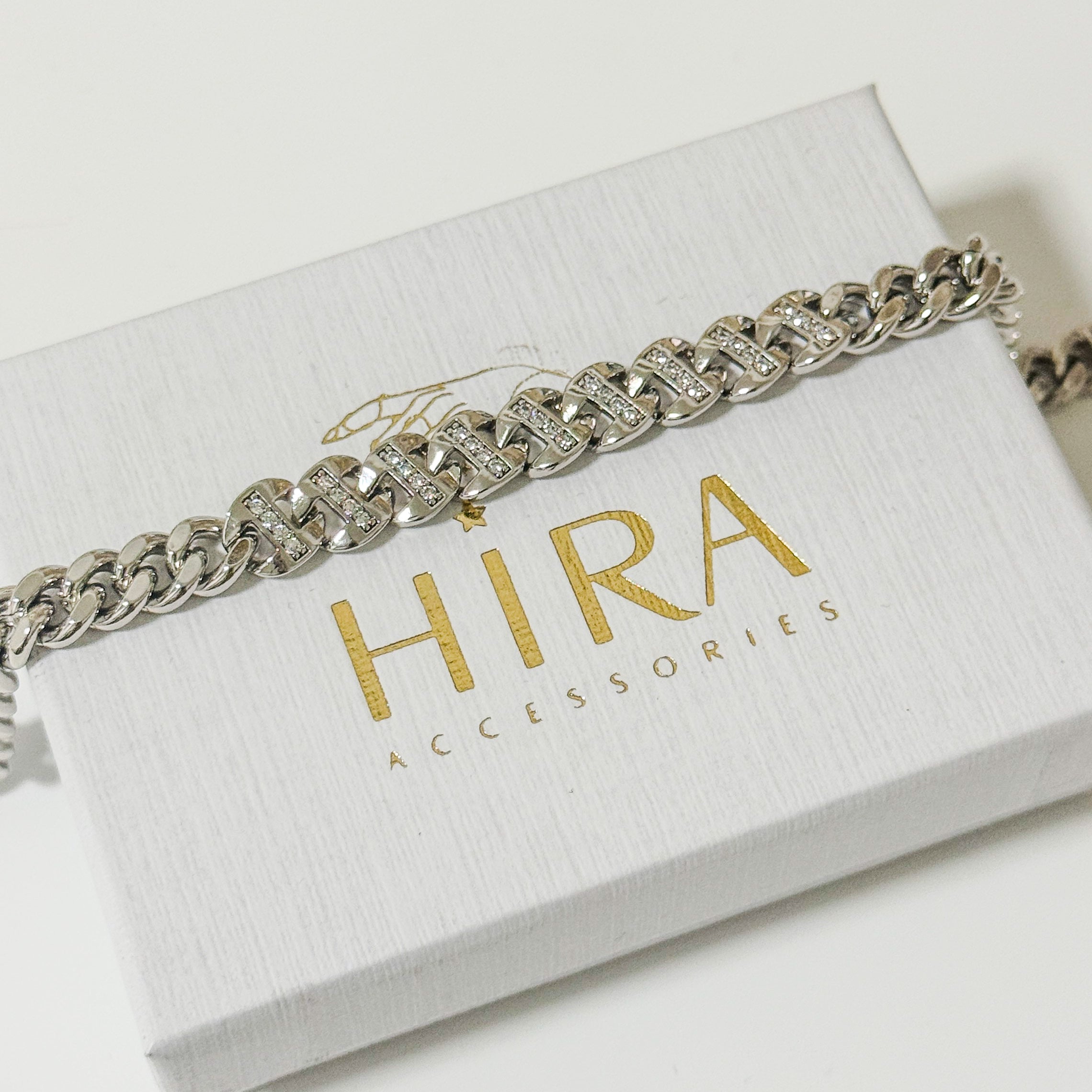 Silver Bold Shine Armband