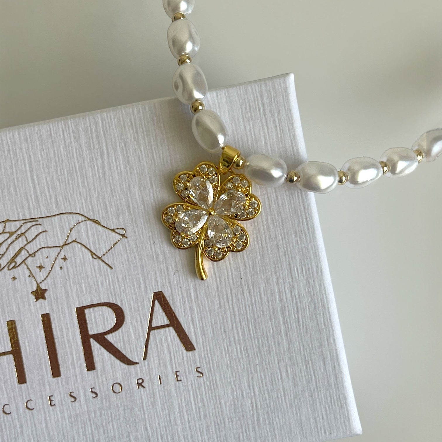 Perlen Clover Glamour Kette