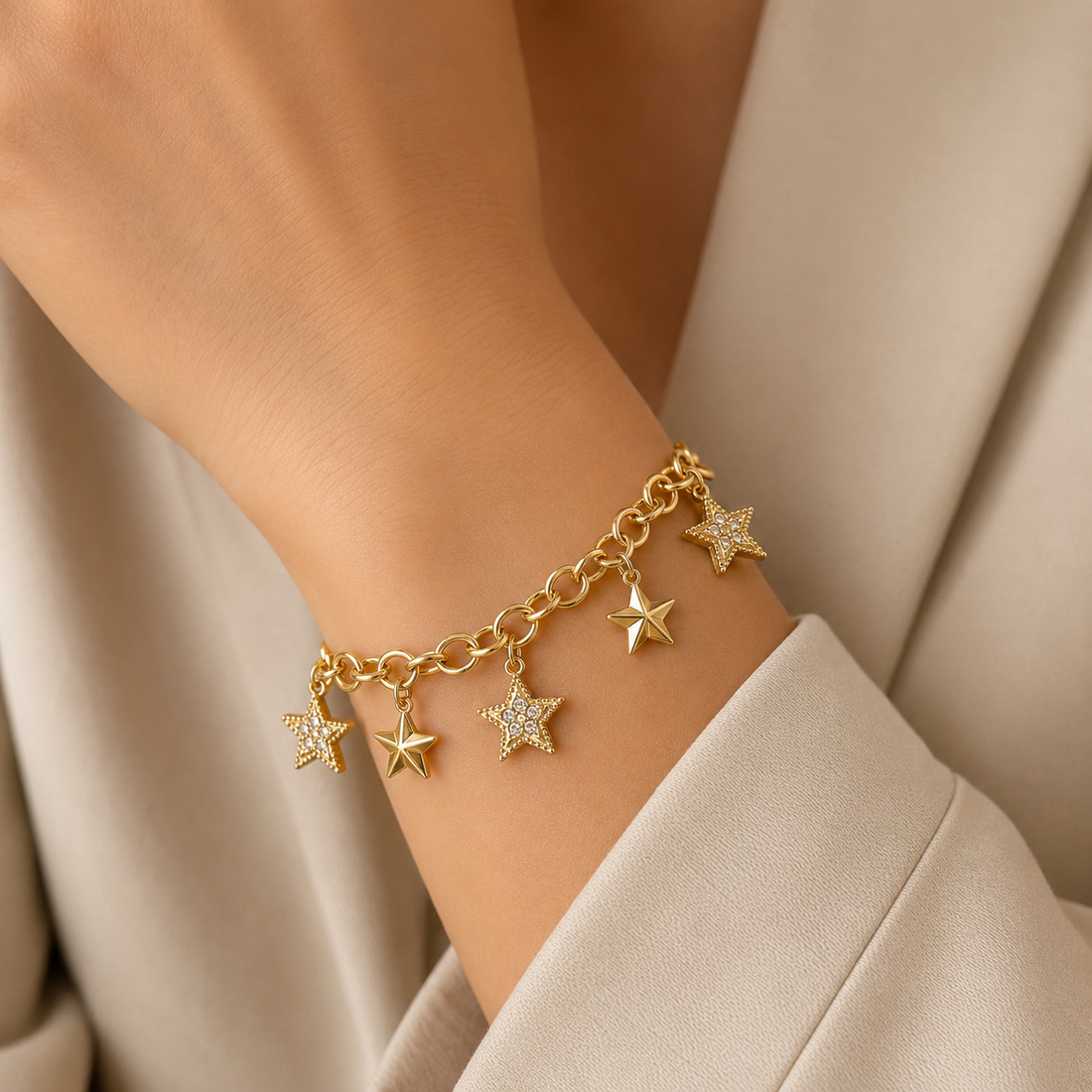 Starlight Charm Armband