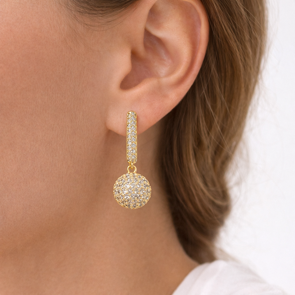 Golden Spark Drop Ohrringe