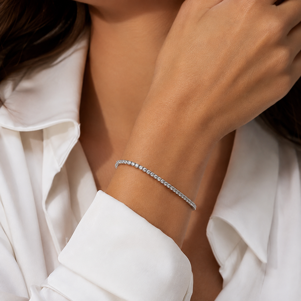 Mini Crystal Tennis Armband