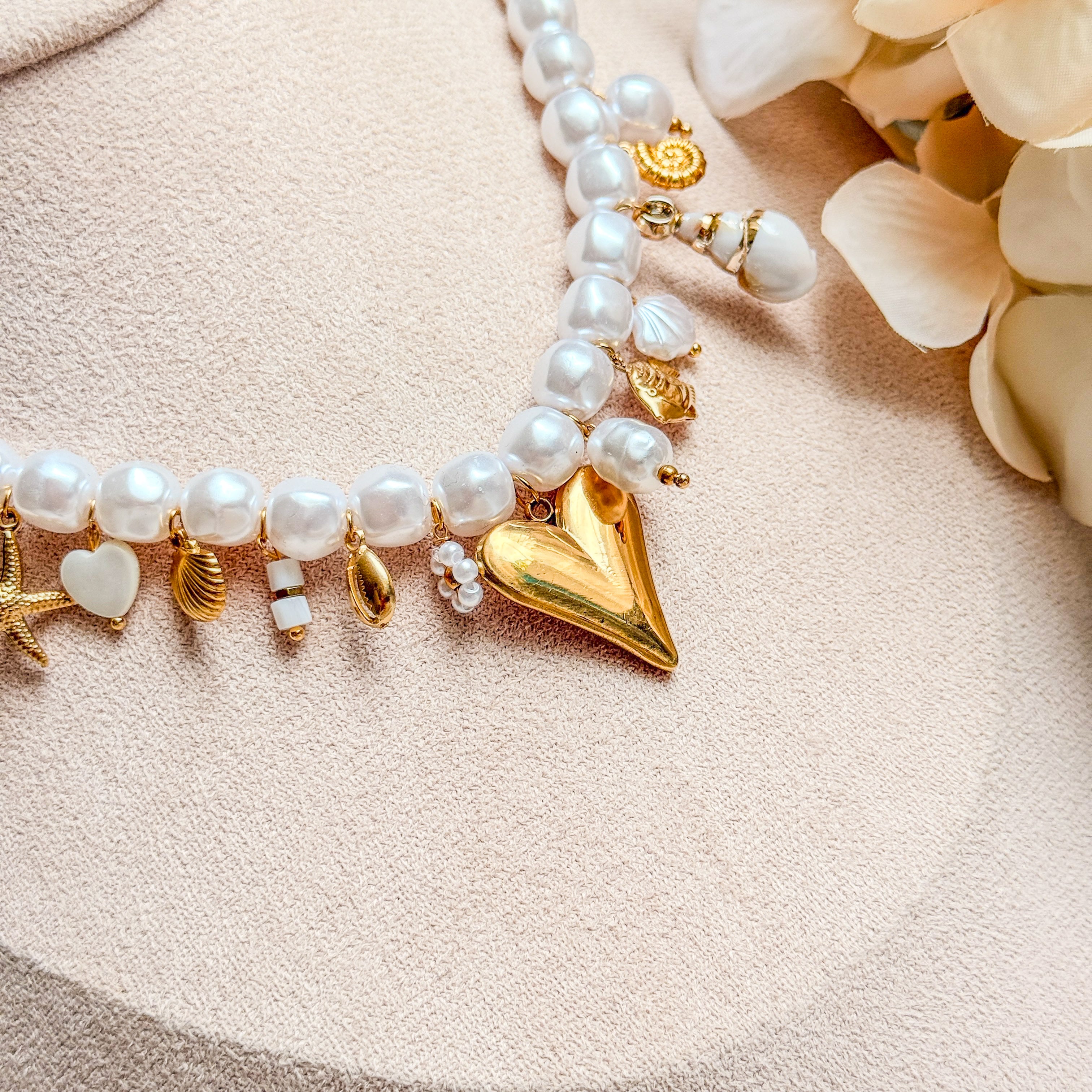 Golden Ocean Pearl Kette