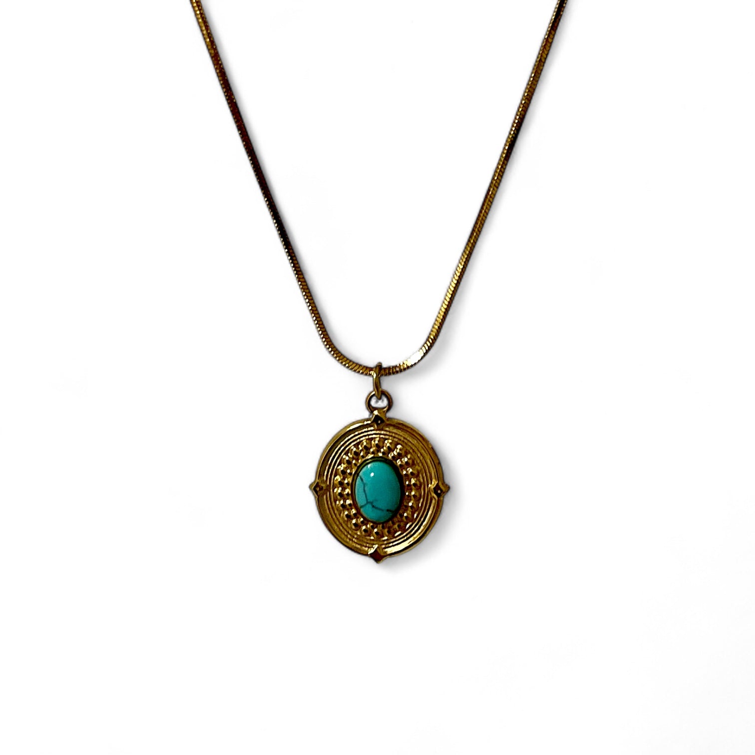 Boho Sun Medaillon Kette