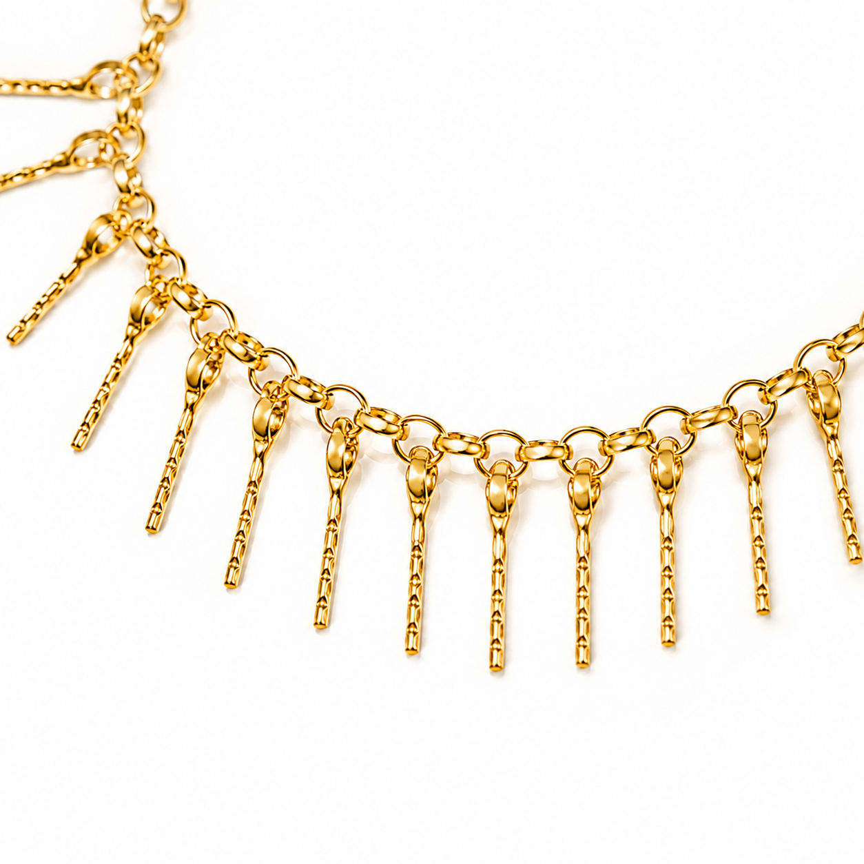 Golden Fringe Fußkette