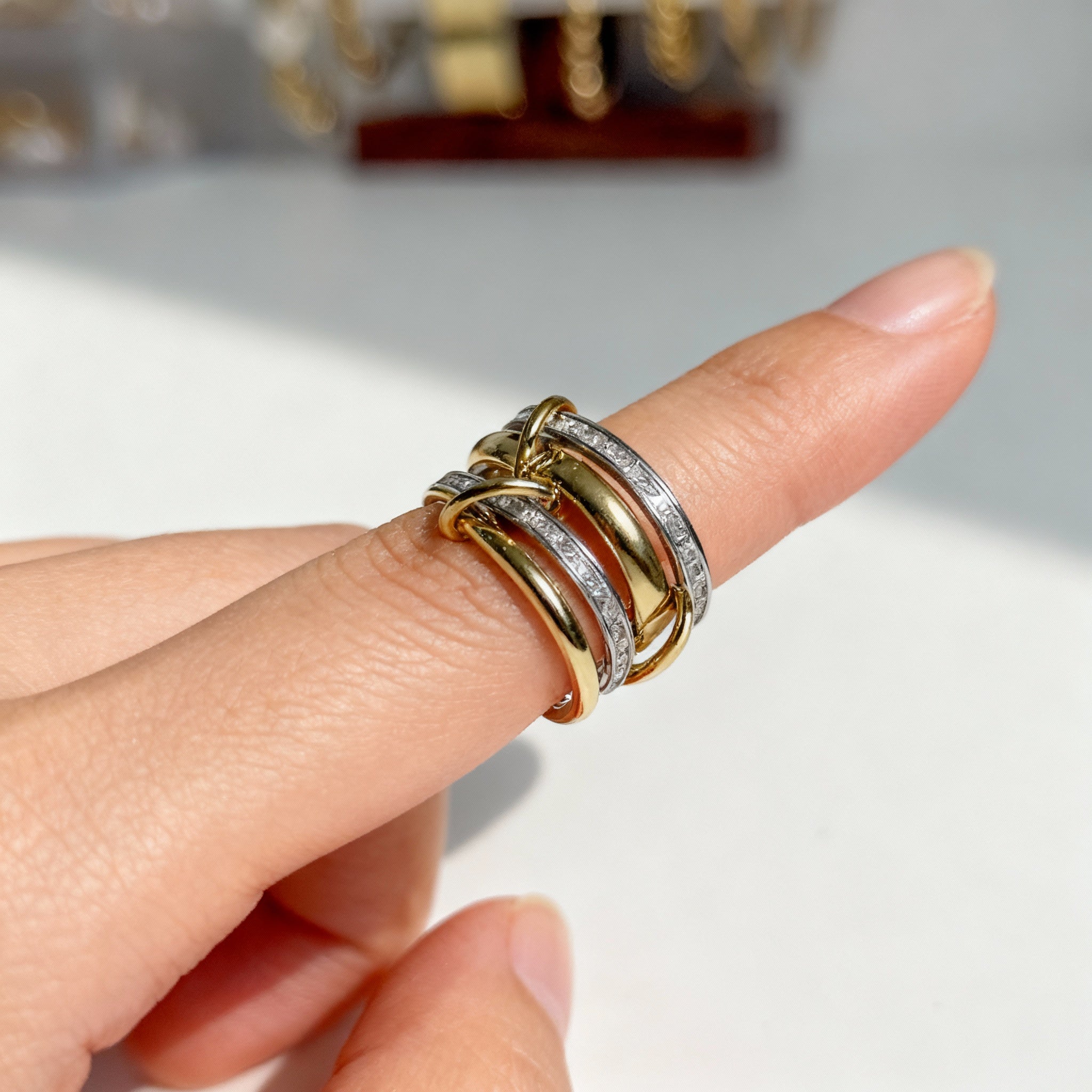 Golden Layers Ring