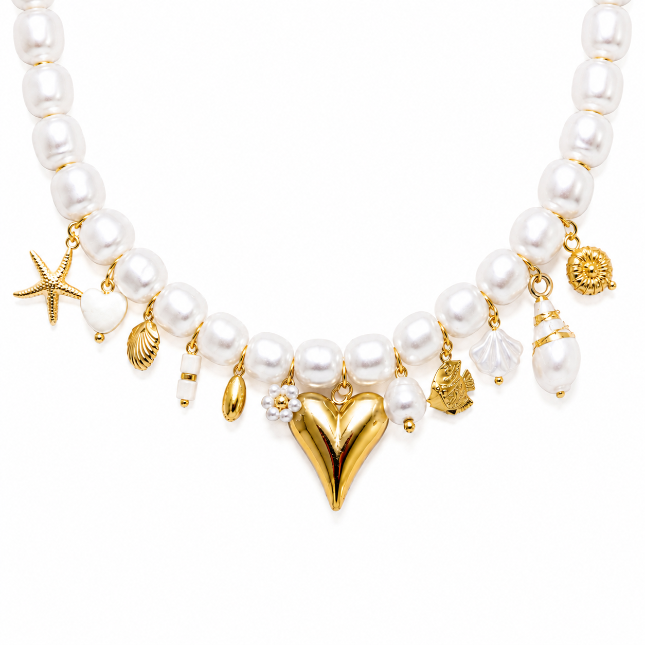 Golden Ocean Pearl Kette
