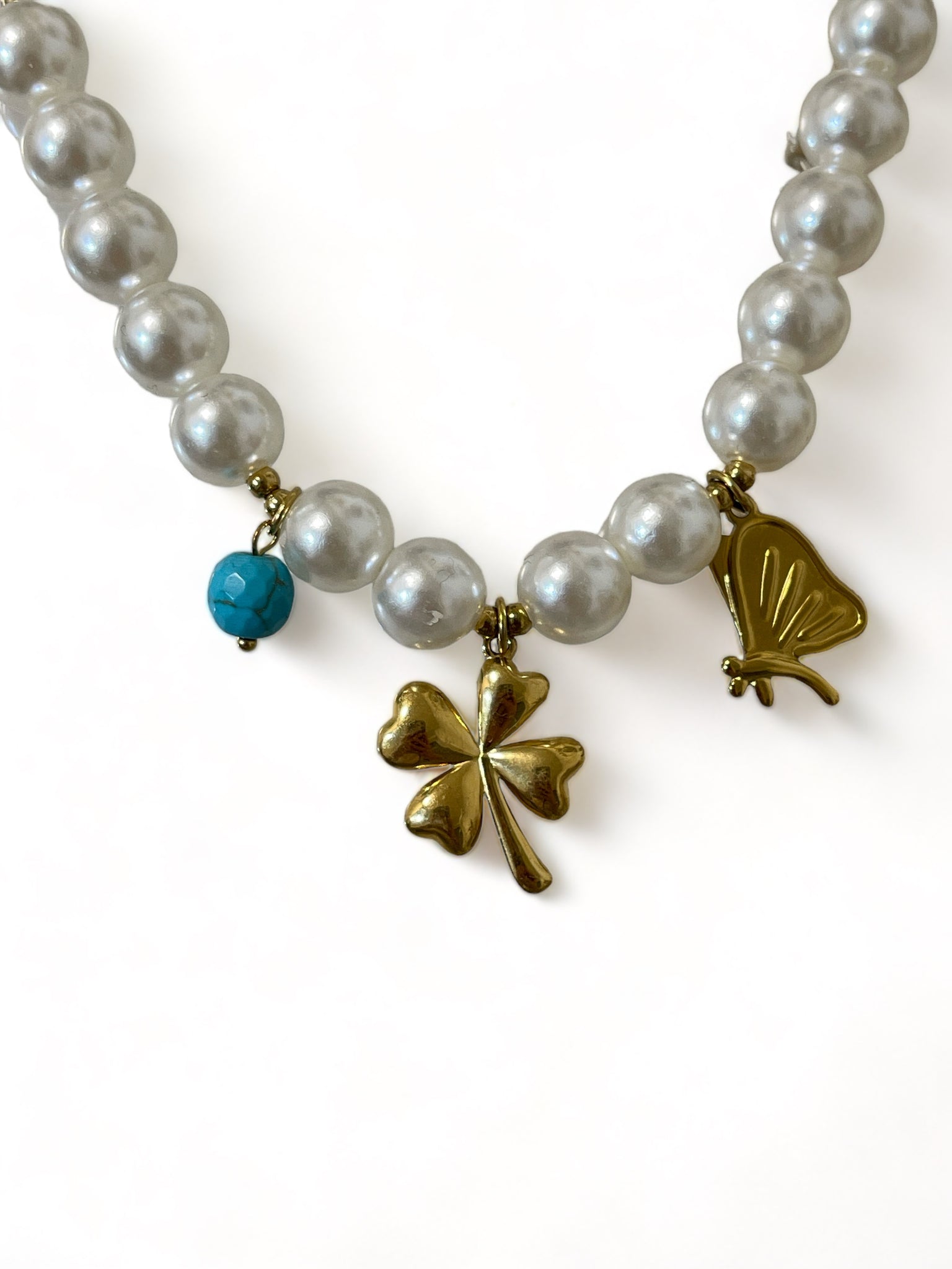 Big Pearl Clover Armband