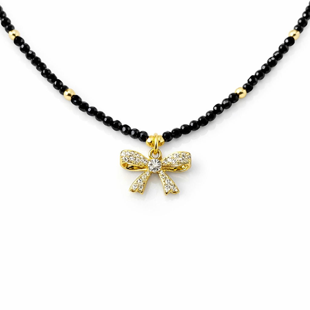 Noir Bow Kette