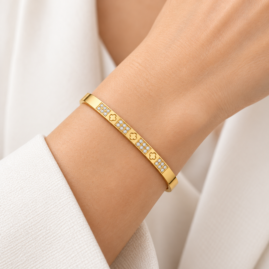 Clover Elegance Slim Armreif