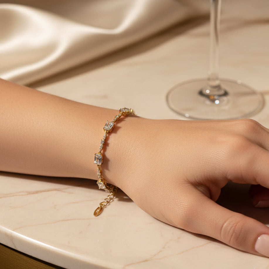 Radiant Square Glam Armband