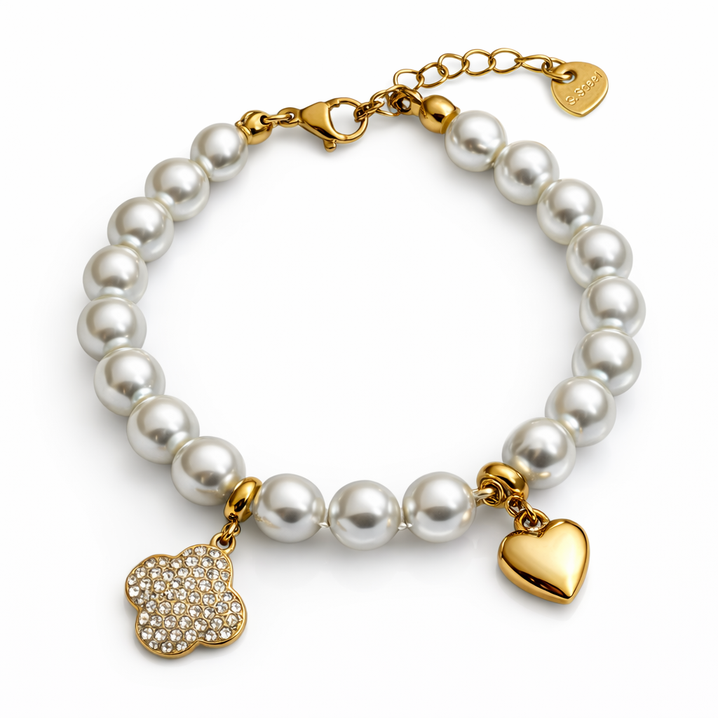 Clover Pearl Harmony Armband