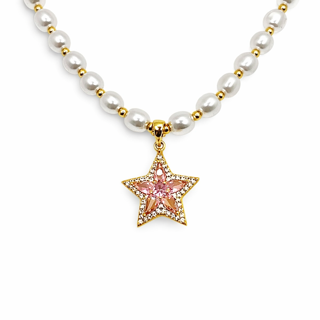 Starlight Pearl Charm Kette
