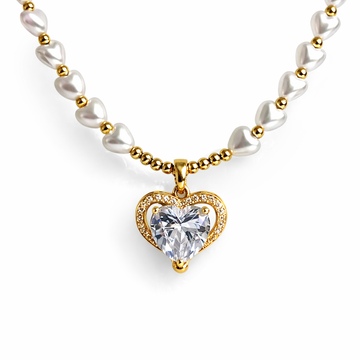 Pearl Heart Glow Kette