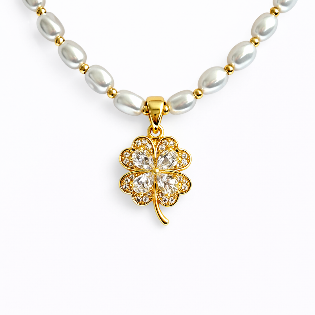Perlen Clover Glamour Kette