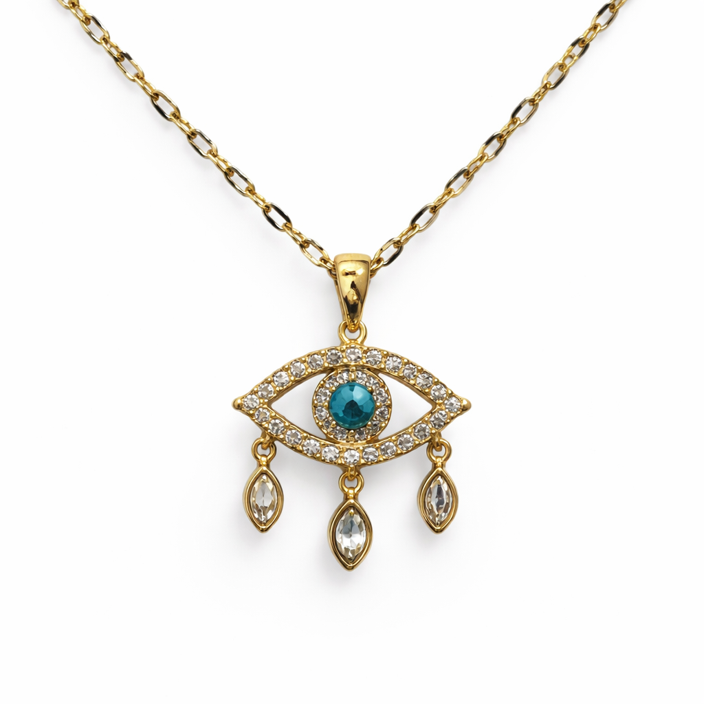 Türkis Evil Eye Kette