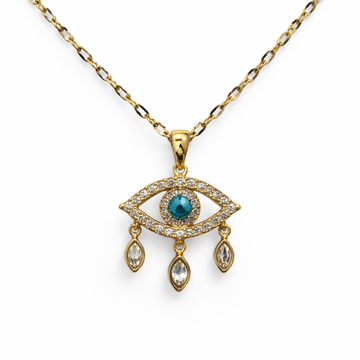 Türkis Evil Eye Kette