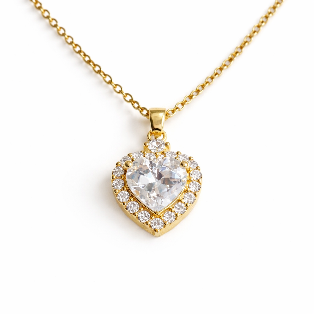Sparkling Heart Kette
