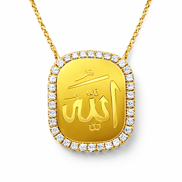 Allah Kette mit Strasssteinen