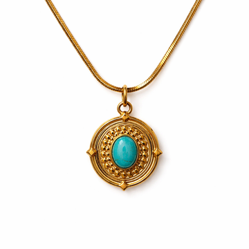 Boho Sun Medaillon Kette