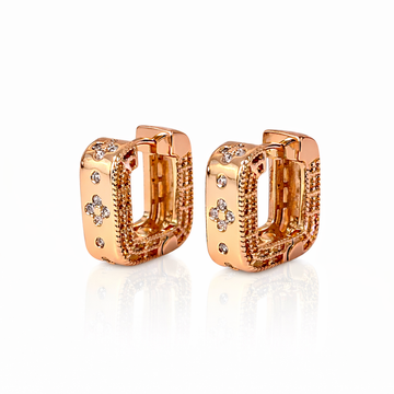 Roségold Clover Shine Ohrringe