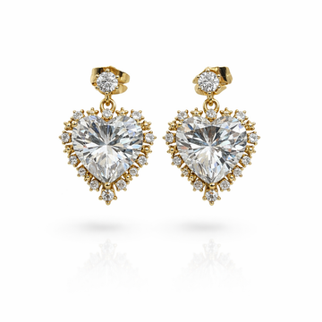 Crystal Heart Ohrringe