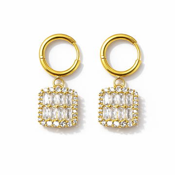 Baguette Elsa earrings