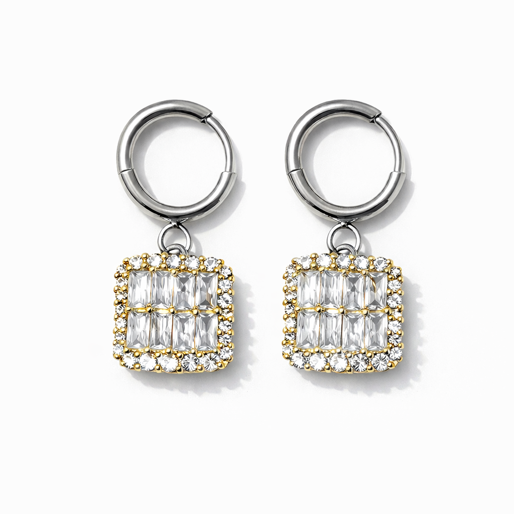 Baguette Elsa earrings