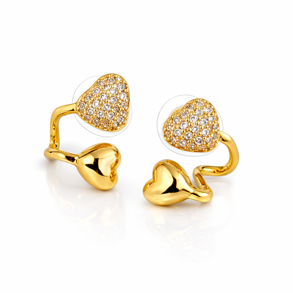 Boucles d'oreilles coeur