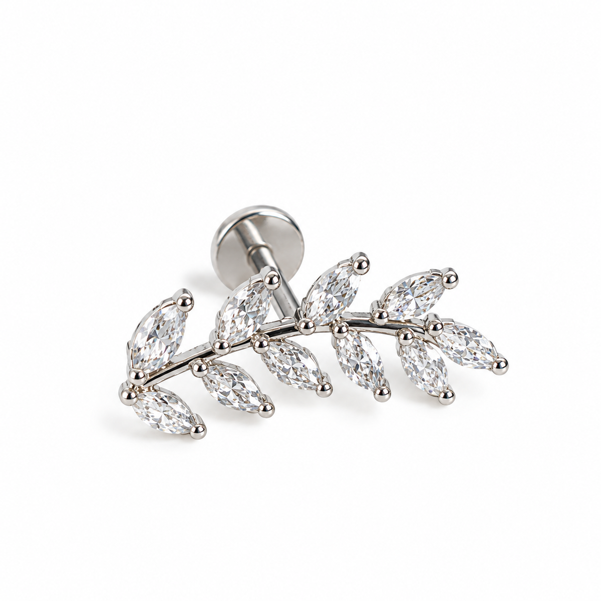 Crystal Leaf Piercing