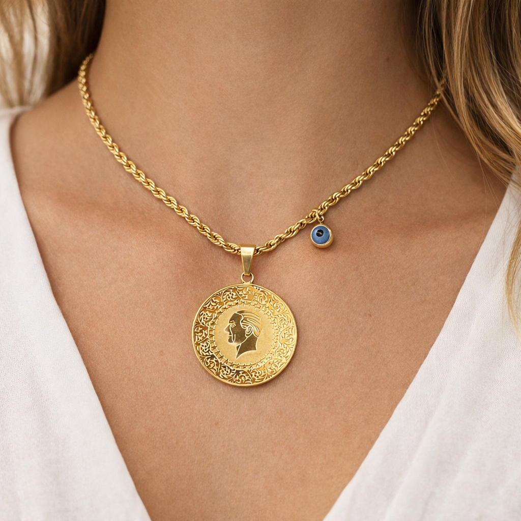 Golden Osmanli Charm Kette