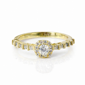 Golden Halo Ring