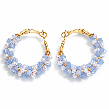 Blue Pearl Earrings