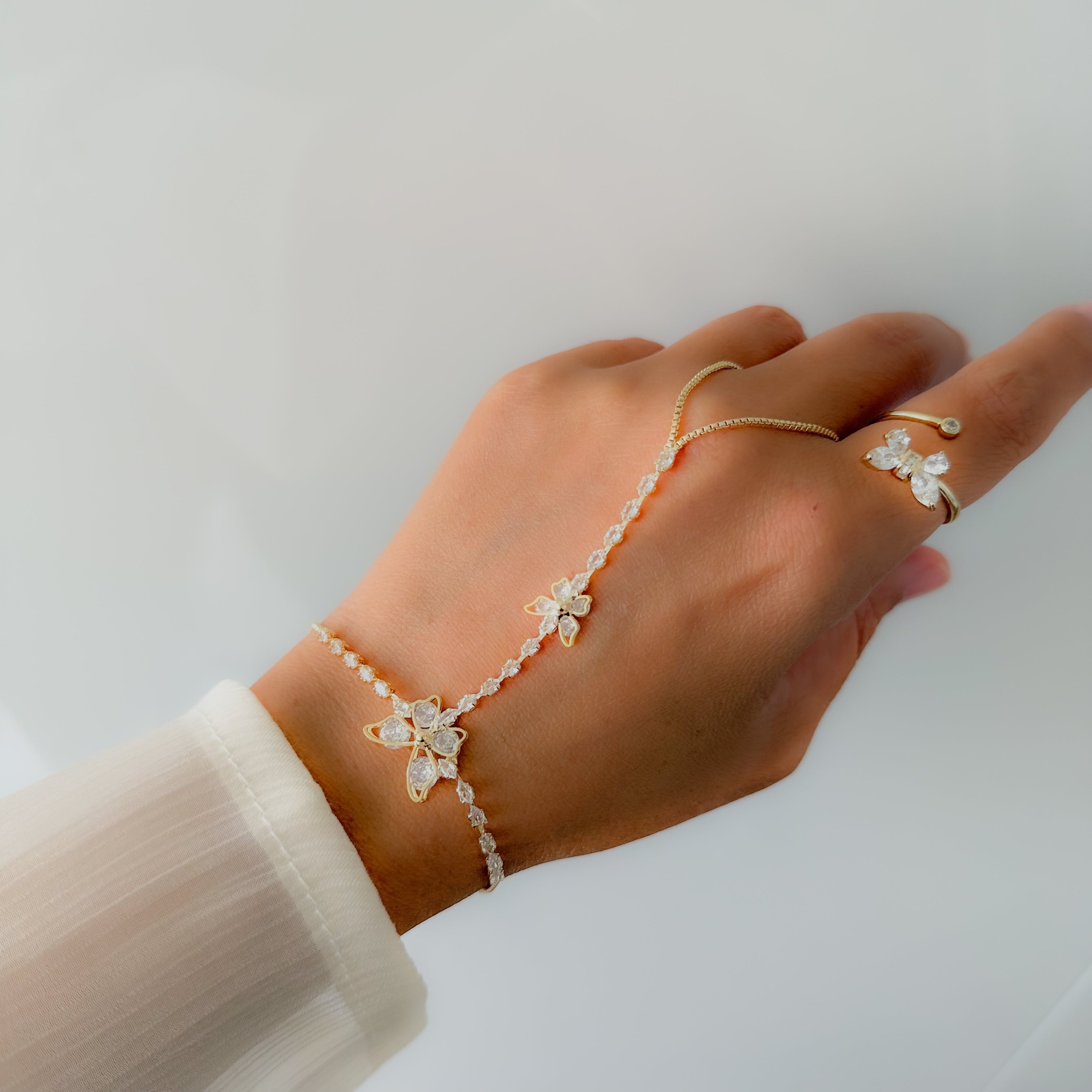 Crystal Butterfly Handkette