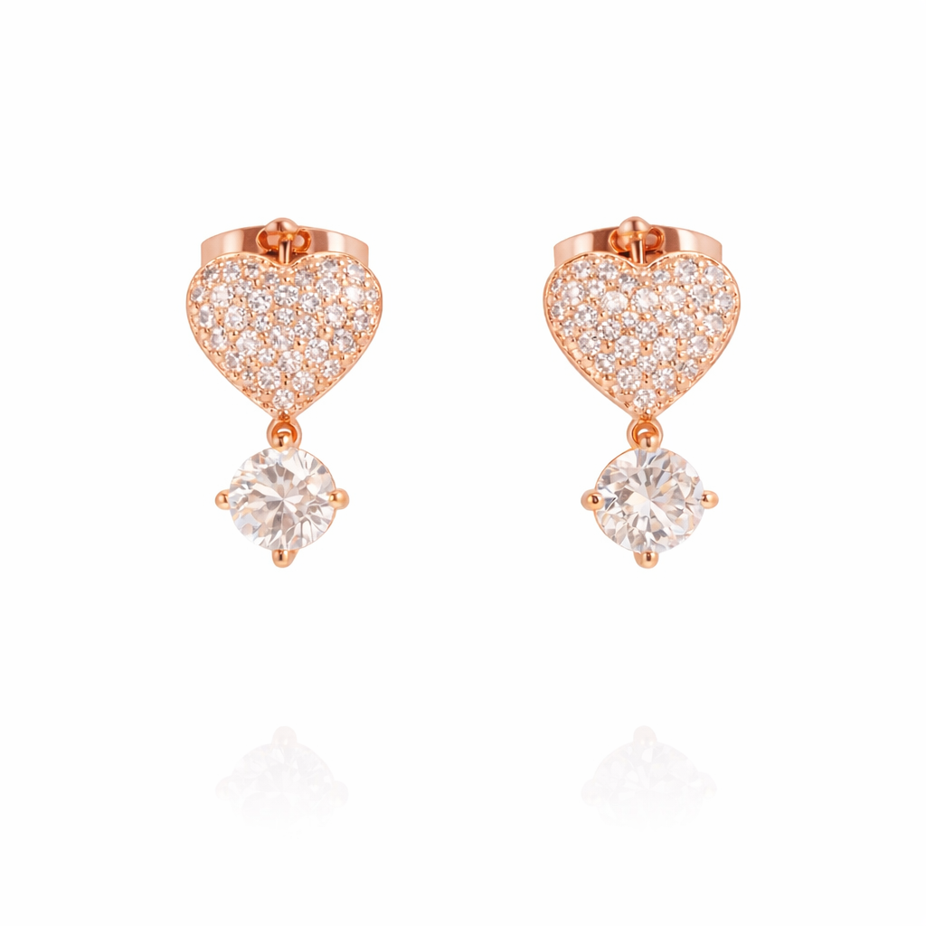 Mini Heart Sparkle Ohrringe