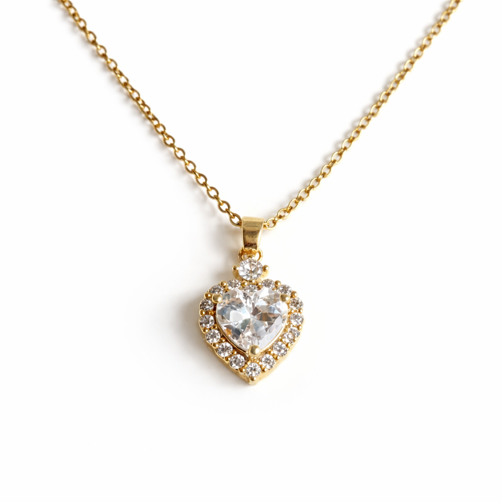Sparkling Heart Kette