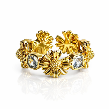 Golden Daisy Ring