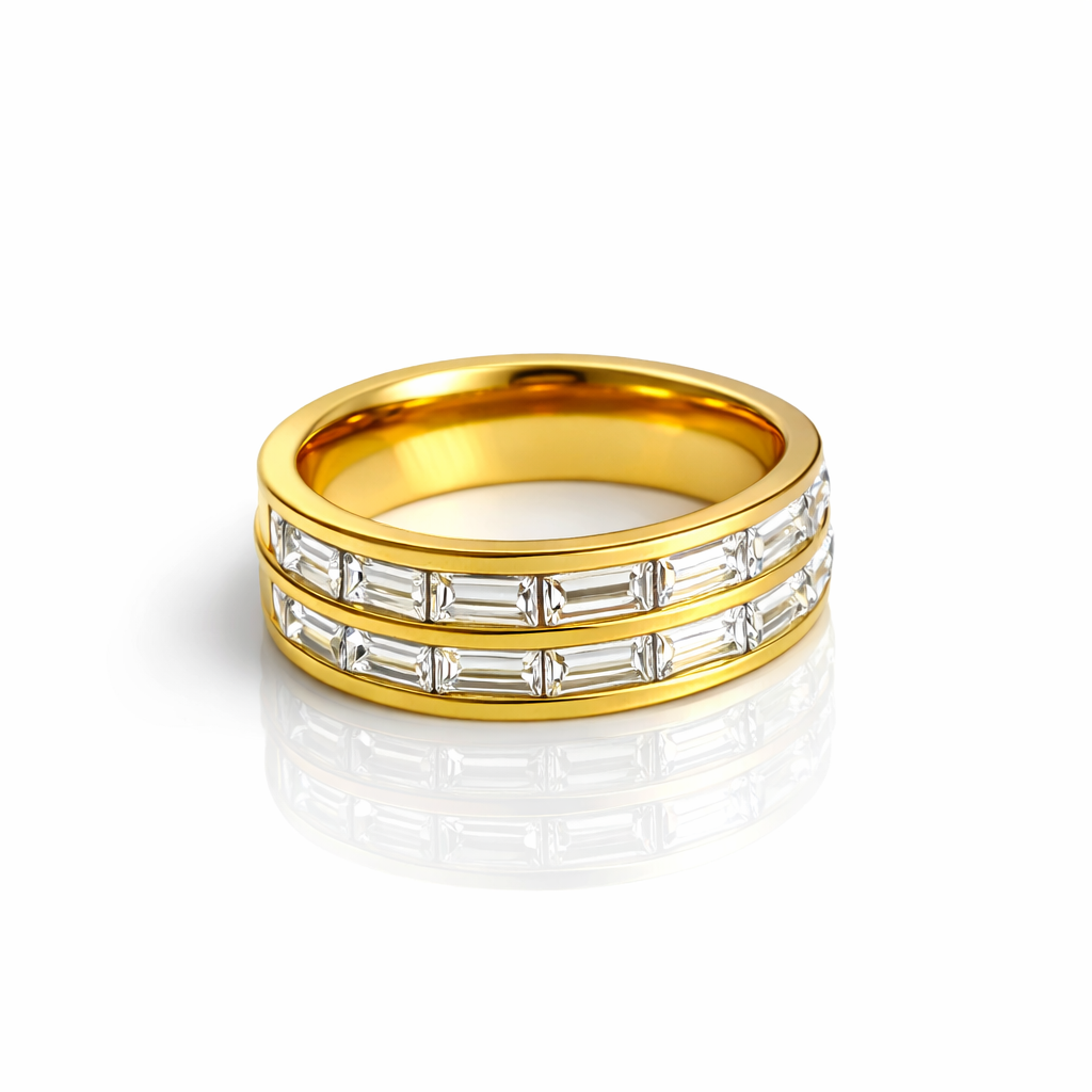 Zirkonia Baguette Ring