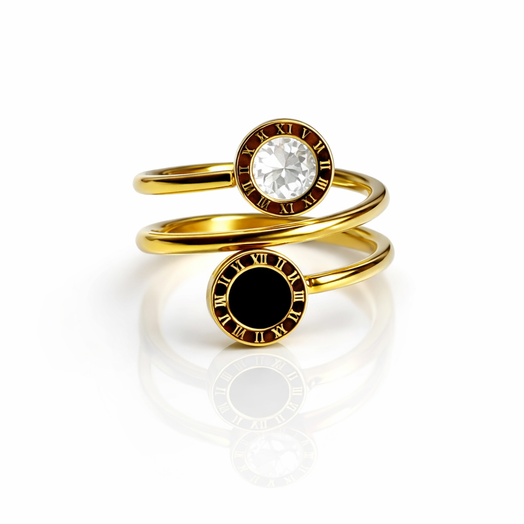 Duo Time Spiral Ring