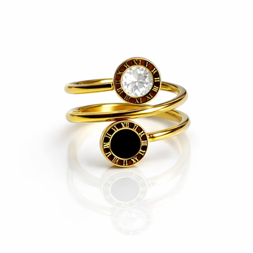 Duo Time Spiral Ring