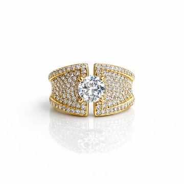 Crystal Glam Statement Ring