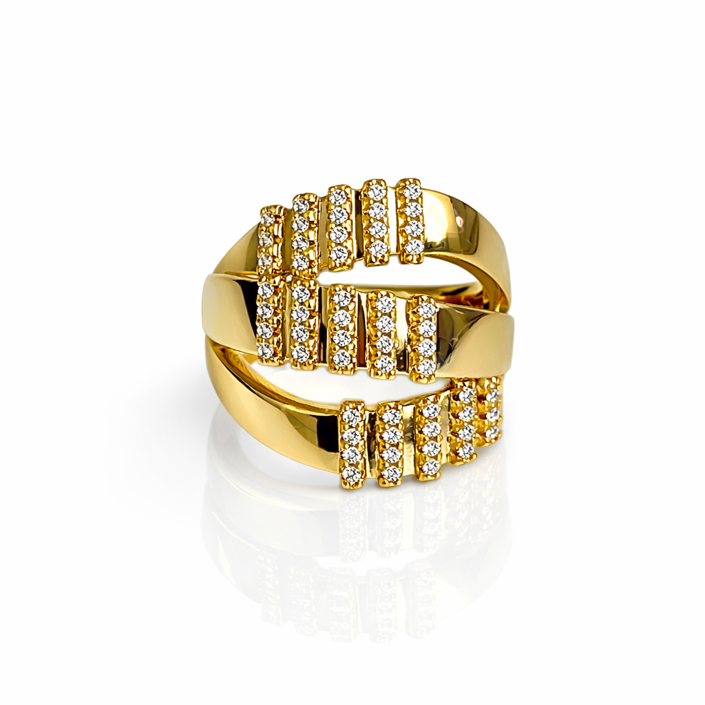 Golden Lines Ring