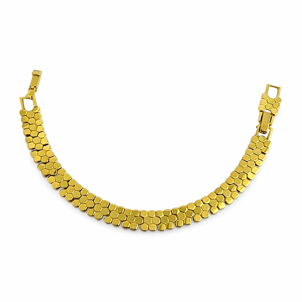 Golden Honeycomb Armband