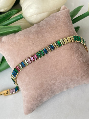 Baguette Colorfull Armband