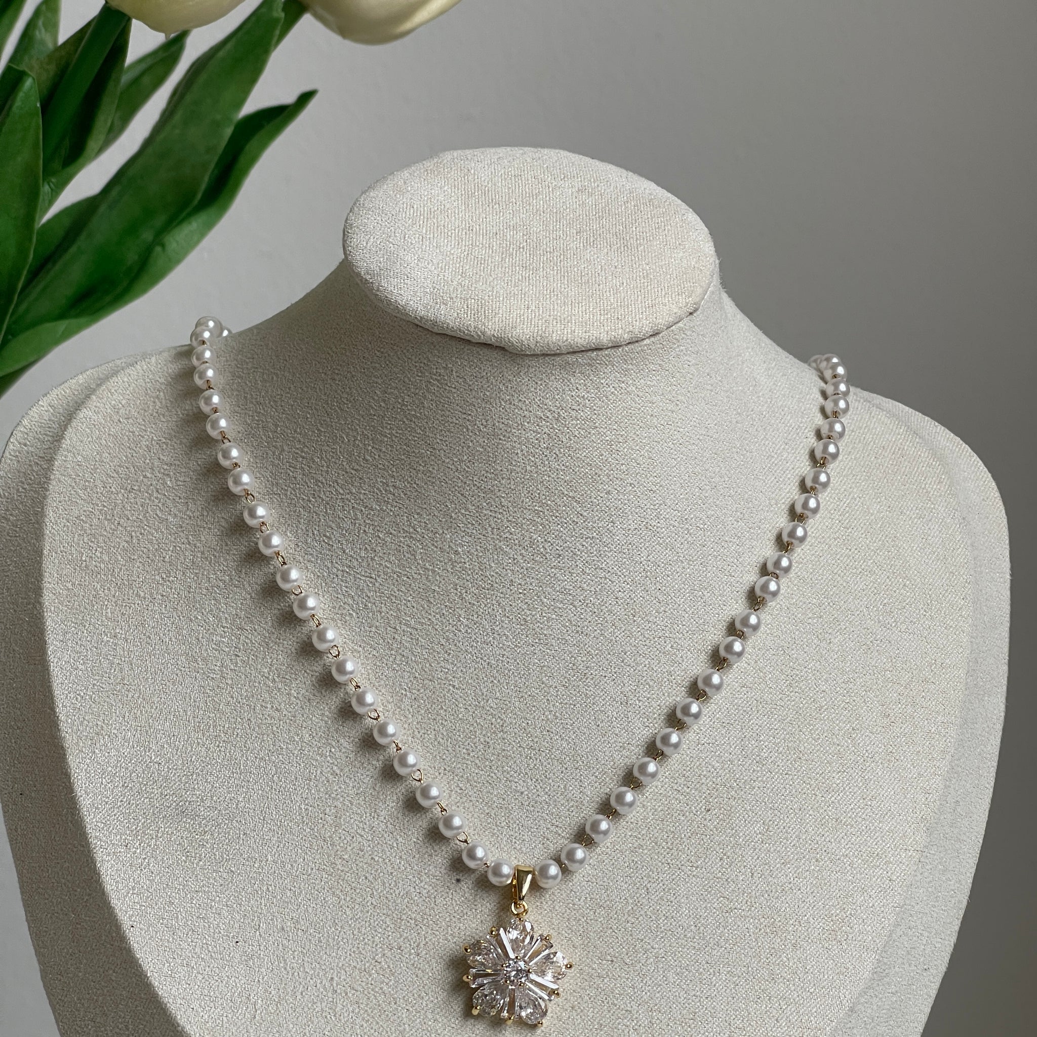 Snowflake Pearl Kette