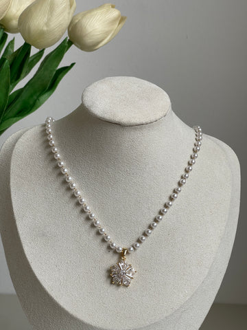 Collier de perles flocon de neige