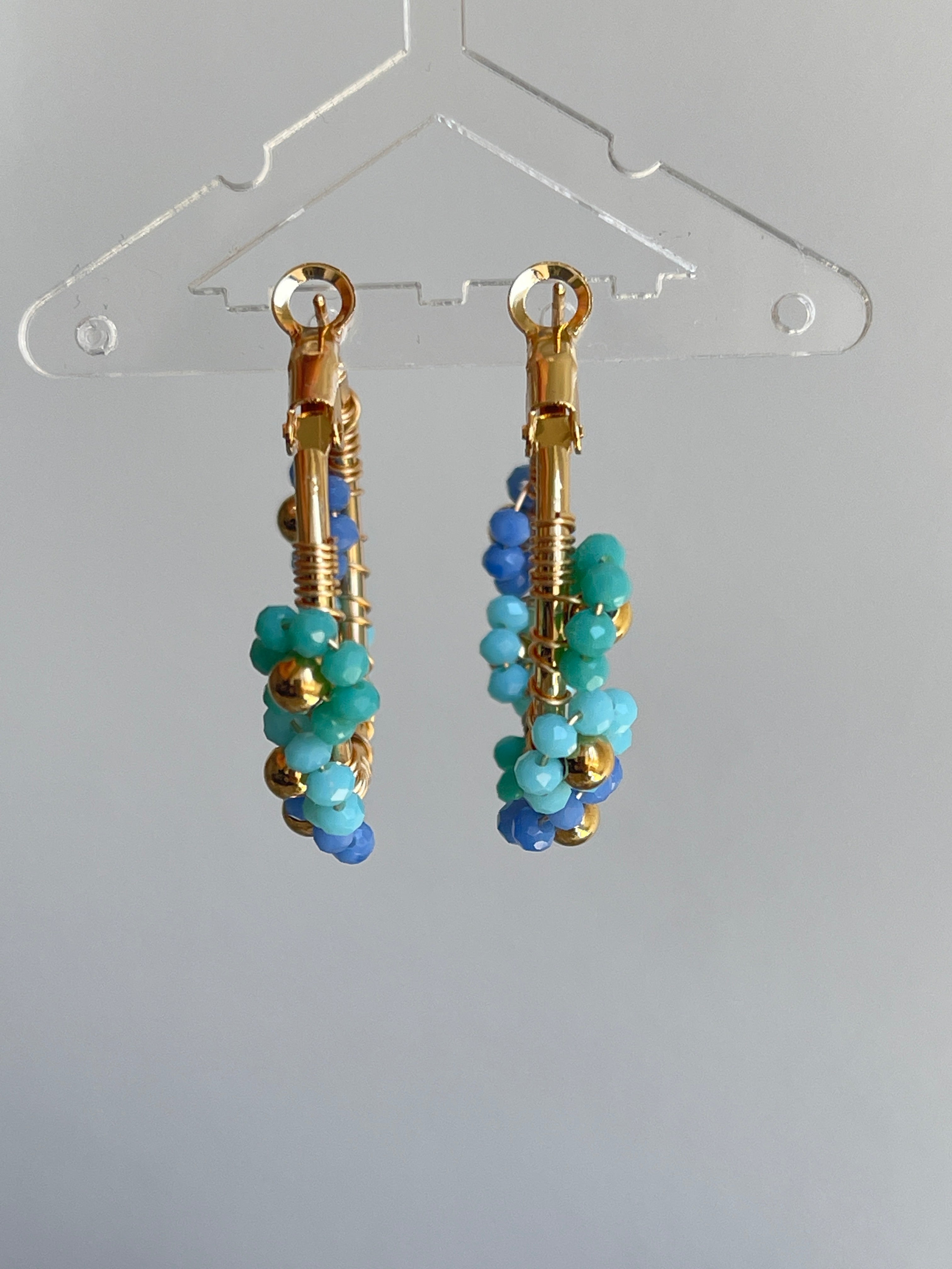 Blue Flower Ohrringe