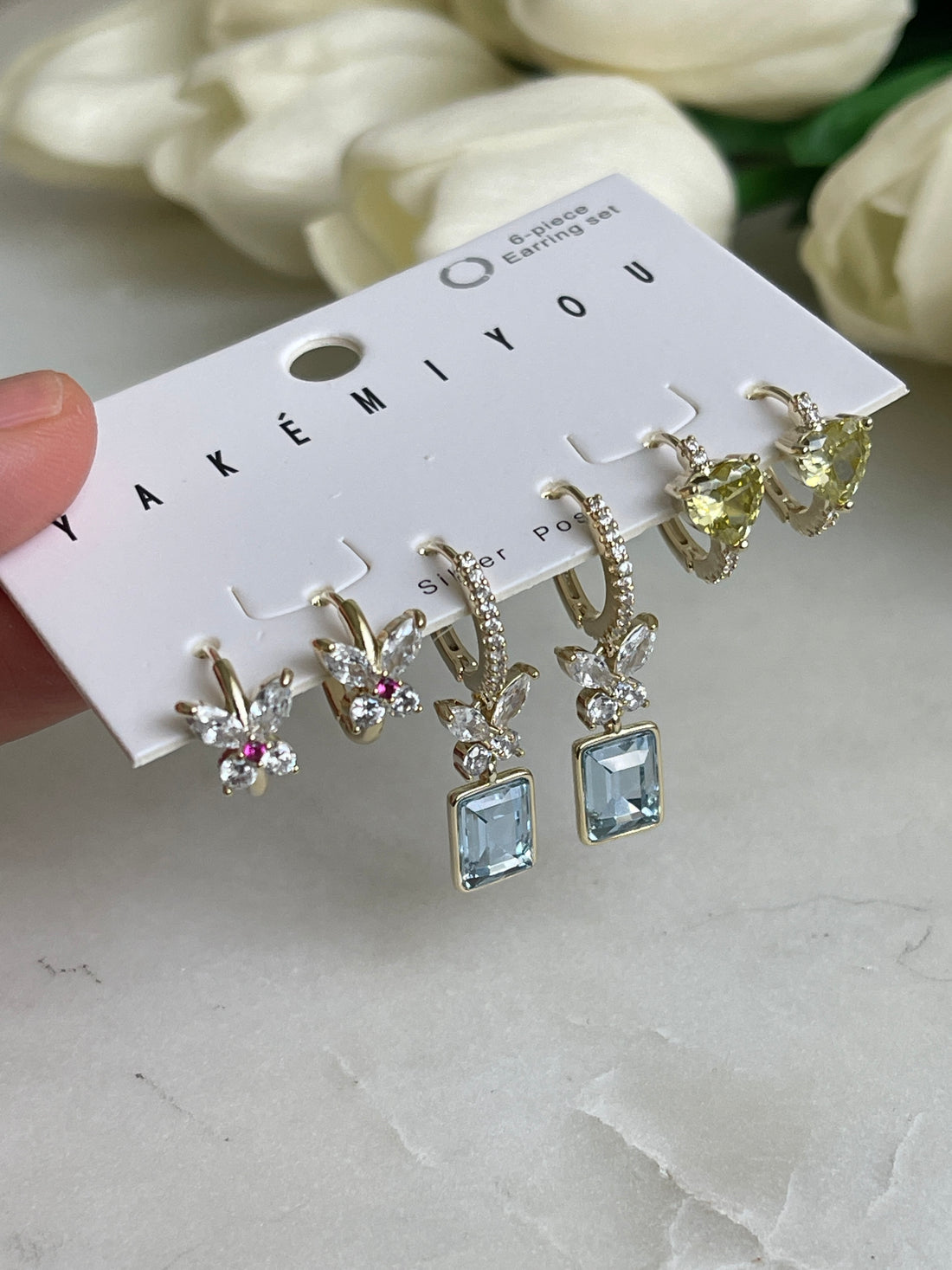 Earrings set butterfly