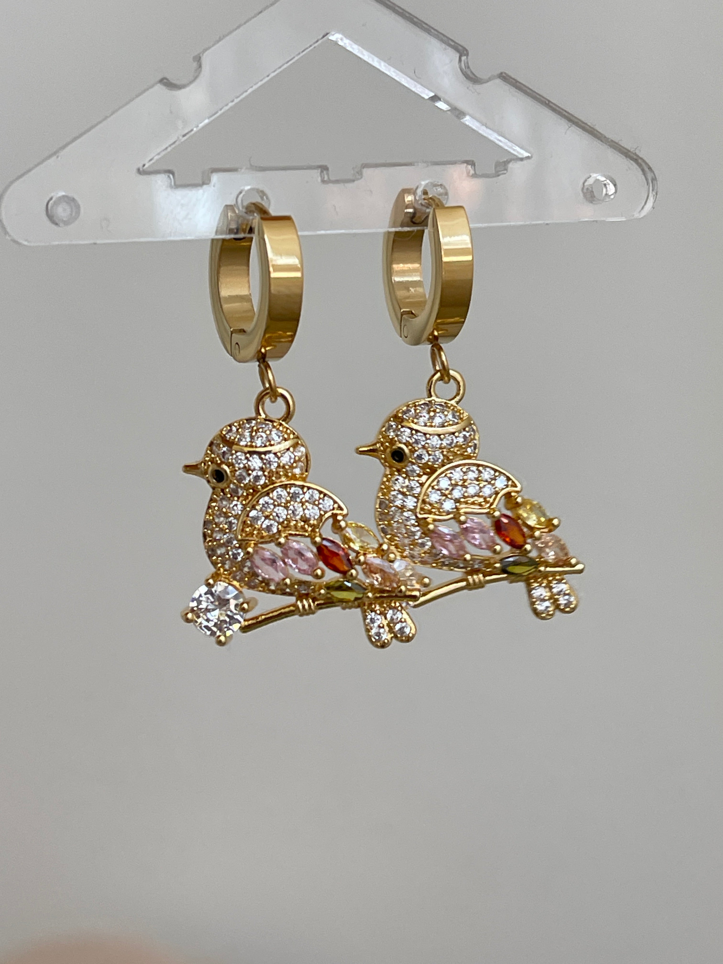 Boucles d'oreilles oiseaux