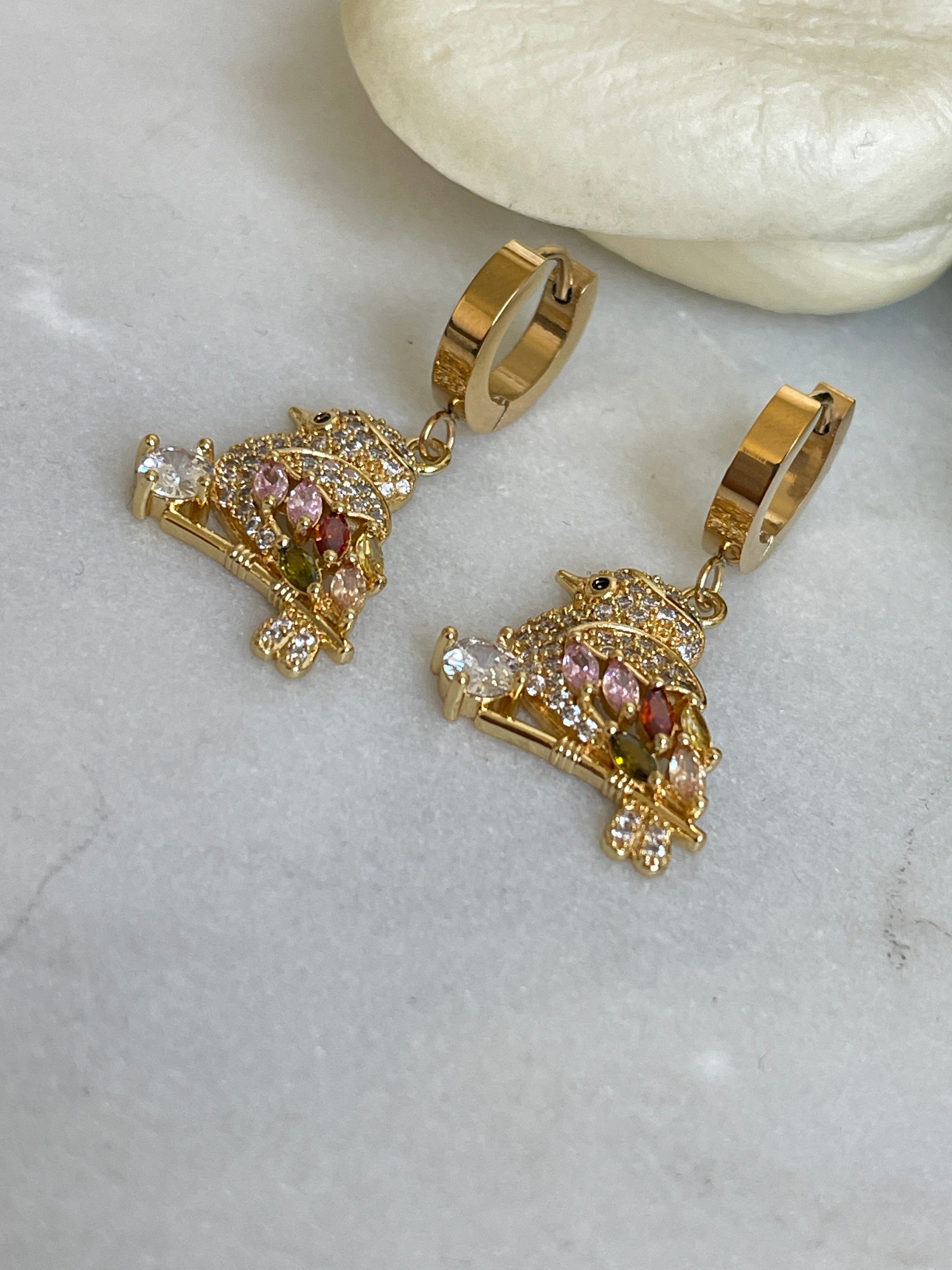 Boucles d'oreilles oiseaux